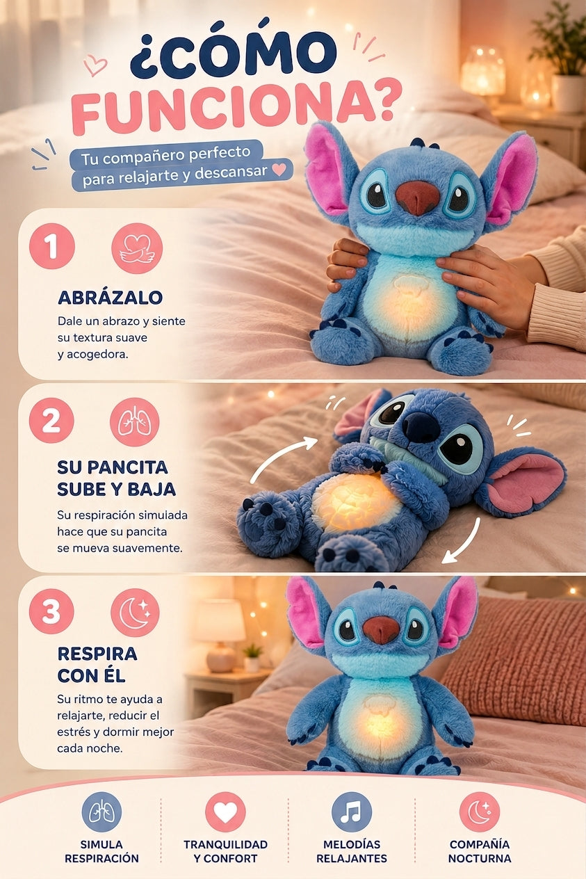 Peluche stich que respira - Nuevo Diseño 🩵