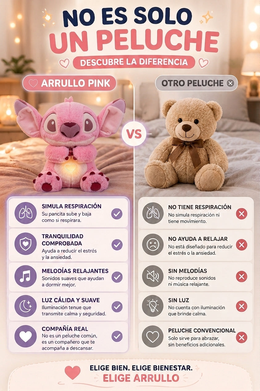 Peluche Stitch que Respira 🩵🩷